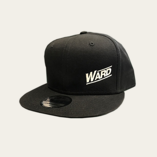 New Era Flat Bill Snapback Cap with White Thread