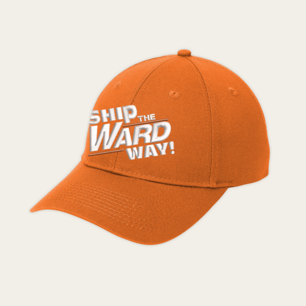 Port & Company Orange Six-Panel Twill Cap