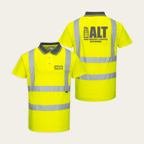 Portwest® Safety Yellow 100% Polyester Short Sleeve Polo Shirt