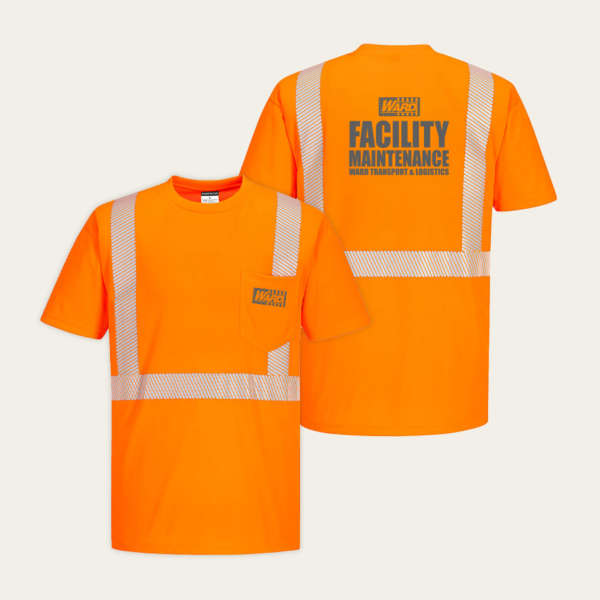 Facility Maintenance Portwest® Safety Orange 100% Polyester Pin Mesh Segmented Reflective Short Sleeve T-Shirt