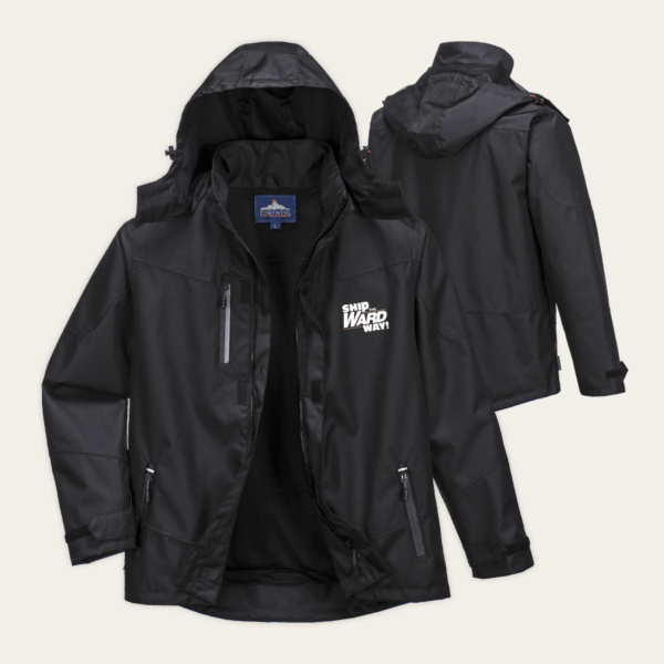 Portwest Black Outcoach Rain Jacket