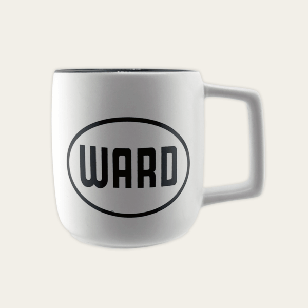 Retro Ward Oval 14 oz Ceramic Mug